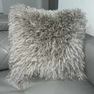 Z gallerie pillow- fur Gray